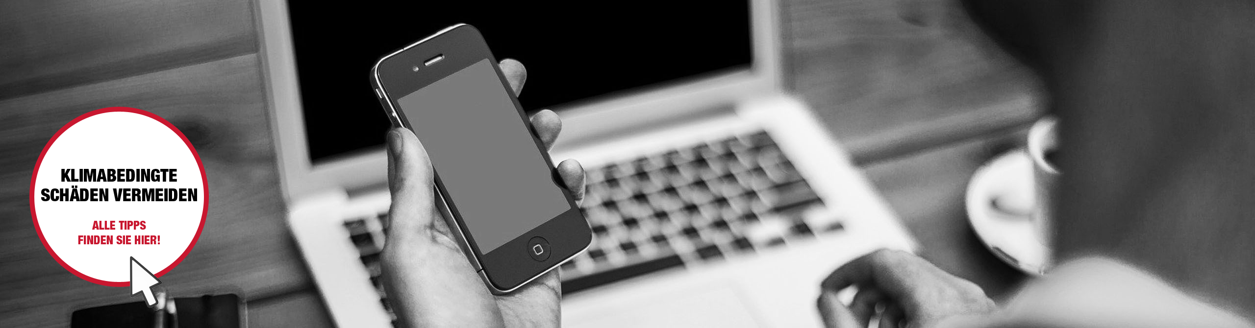 Schaden melden Header image